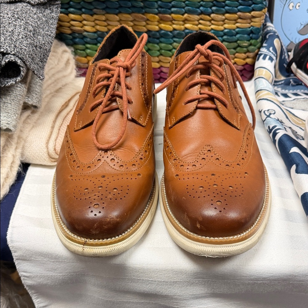 Classic Brown Leather Brogues